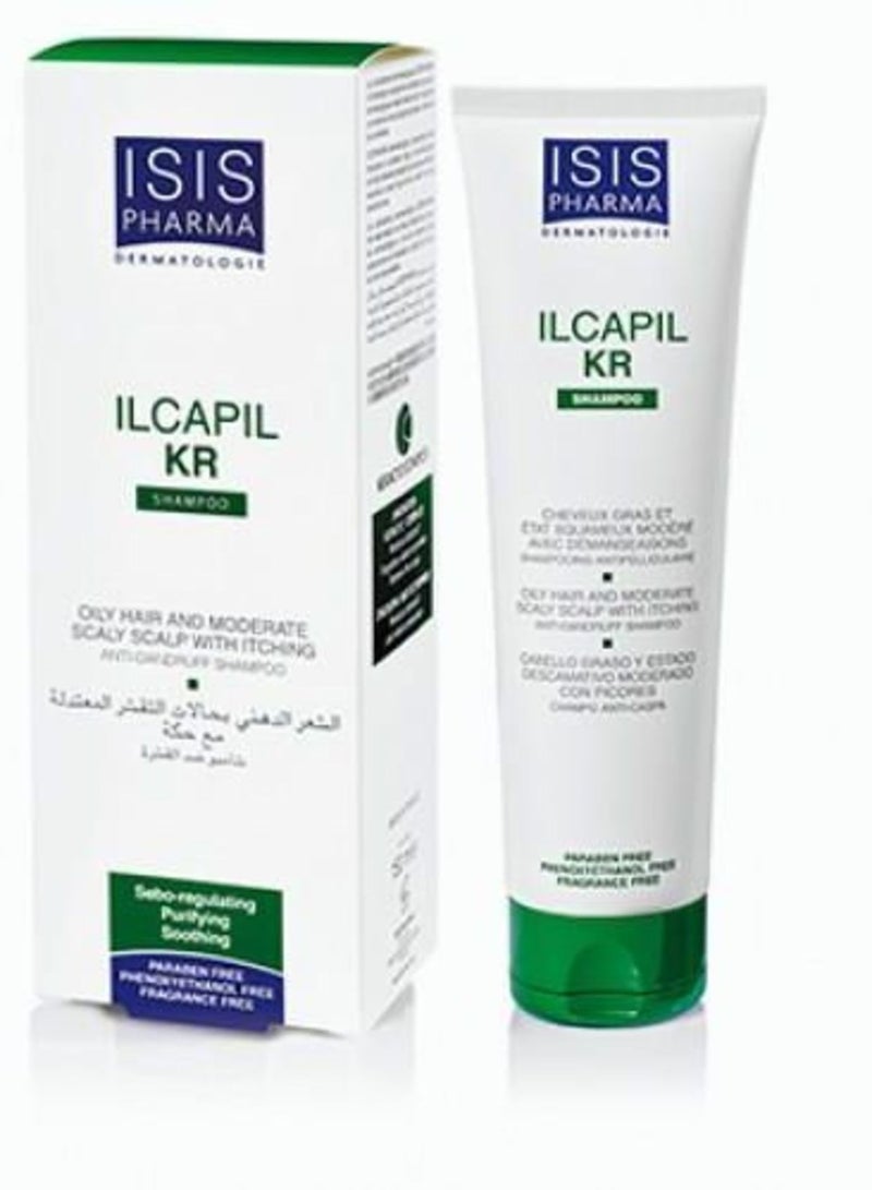ISIS PHARMA - Ilcapil KR Mild Dandruff Shampoo With Itching 150ml - Image 1