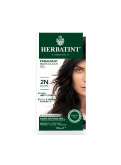Herbatint Permanent Hair Colour Gel 2N Brown 150ml  - Image 1
