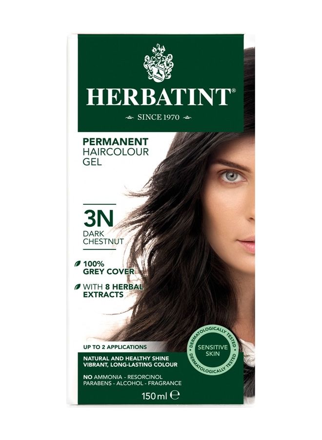 Hair Colour Gel 3N Dark Chestnut 150ml