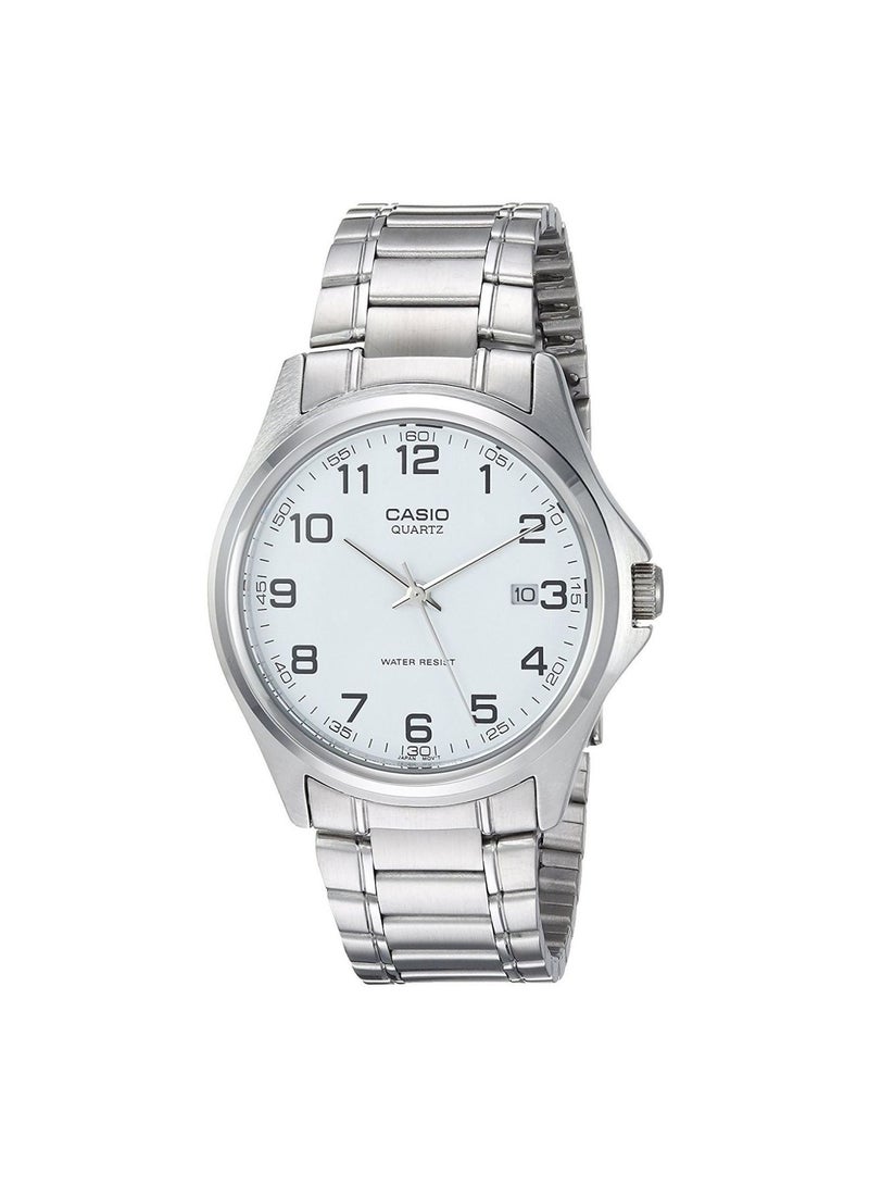 CASIO Men's Stainless Steel Quartz Analog Watch MTP-1183A-7BDF - 34 mm - Silver - Image 1