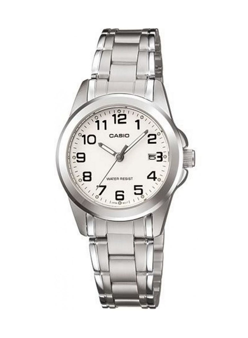 كاسيو ساعة يد كوارتز بعقارب طراز LTP-1215A-7B2DF مقاس 28 مم - لون فضي للرجال - Image 1