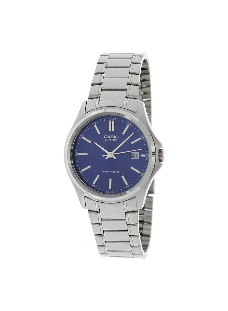 CASIO Men's Stainless Steel Quartz Analog Watch MTP-1183A-2ADF - 37 mm - Silver - Image 1