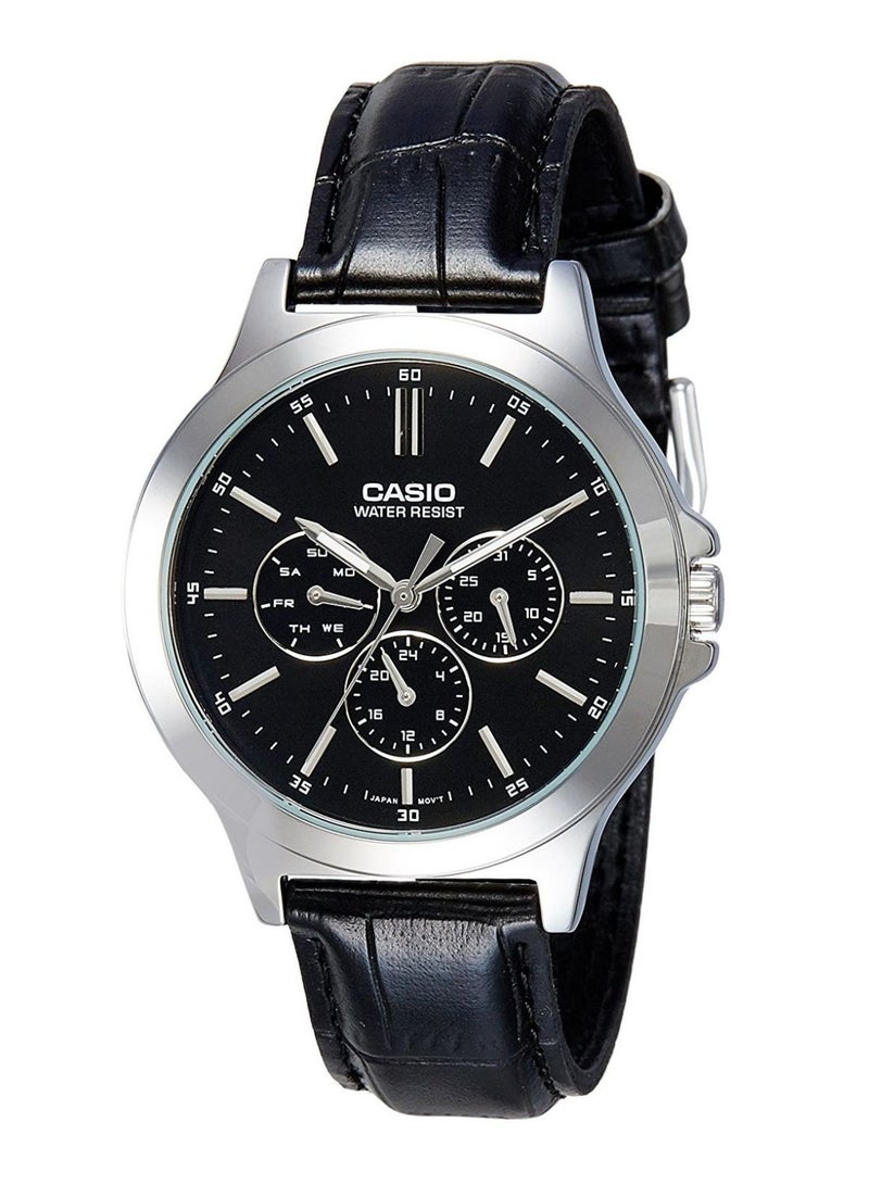 Men's Formal Chronograph Watch MTP-V300L-1AUDF - 40 mm - Black