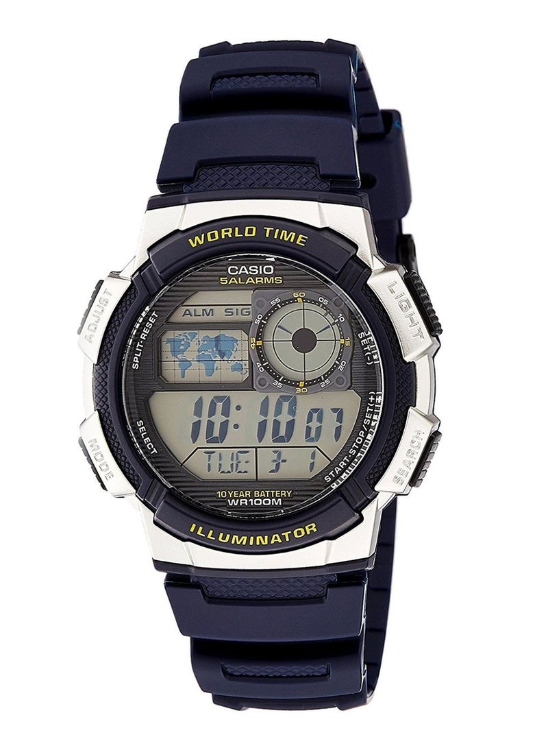 CASIO Men's Resin Digital Quartz Watch AE-1000W-2AVDF - 40 mm - Blue  - Image 1