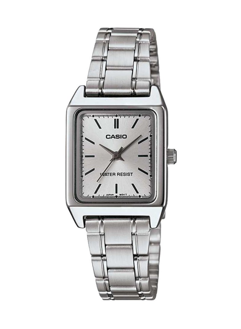 CASIO Women's Stainless Steel Analog Quartz Watch LTP-V007D-7EUDF - 22 mm - Silver - Image 1