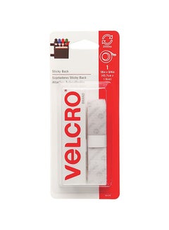 Velcro Sticky Back Tape White 18x3.4inch 