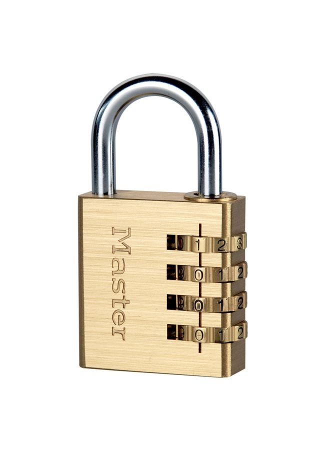 Master Lock Set-Your-Own Combination Padlock Gold 