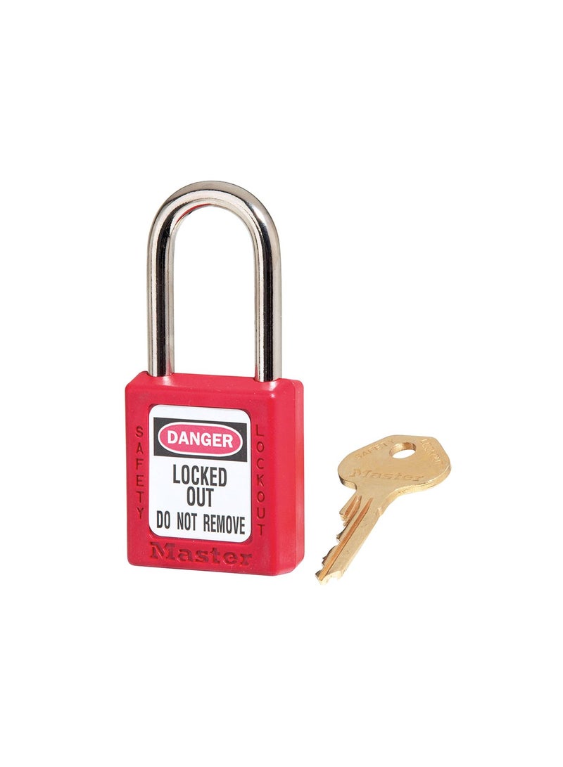 Master Lock Thermoplastic Safety Padlock Red 38x20x6cm 