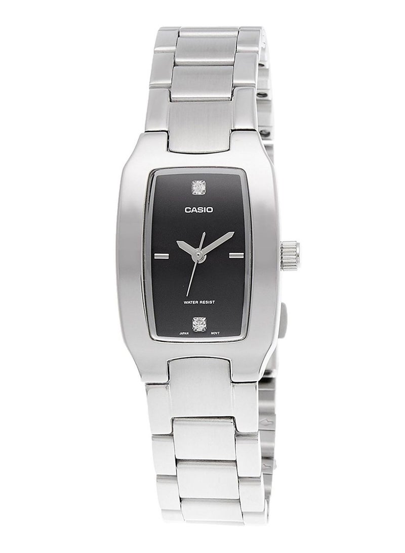 CASIO Women's Water Resistant Stainless Steel Analog Wrist Watch LTP-1165A-1C2DF - 33 mm - Silver - Image 1