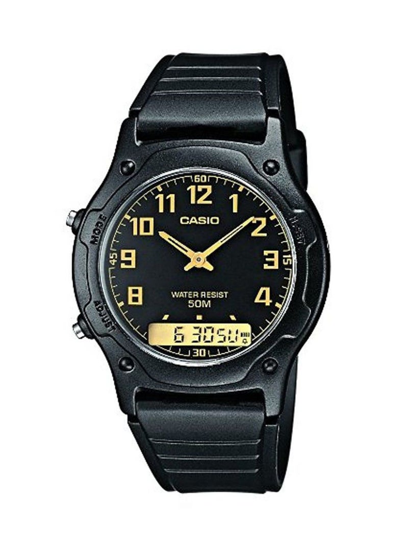 CASIO - Men's Analog & Digital Quartz Watch AW-49H-1BVEF - 39 mm - Black - Image 1