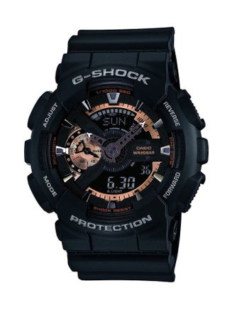 ساعة يد كوارتز رقمية وبعقارب بسوار من المطاط طراز GA-110RG-1AER men