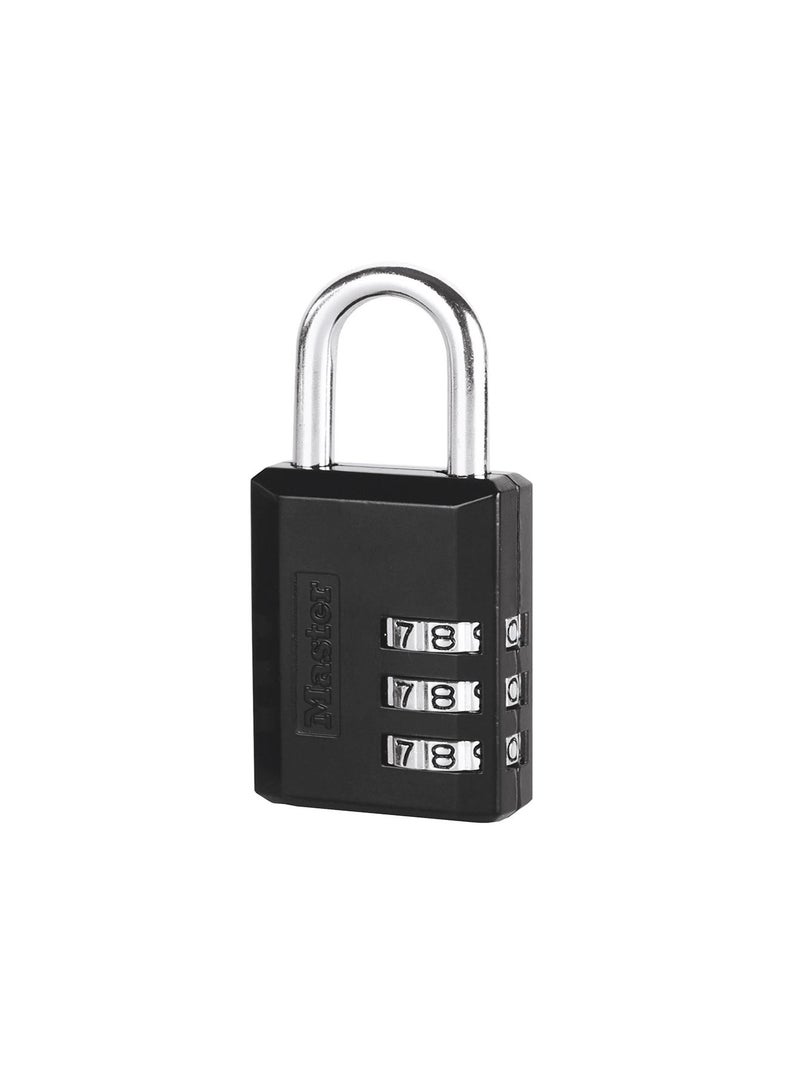 Master Lock Set-Your-Own Combination Padlock Black 