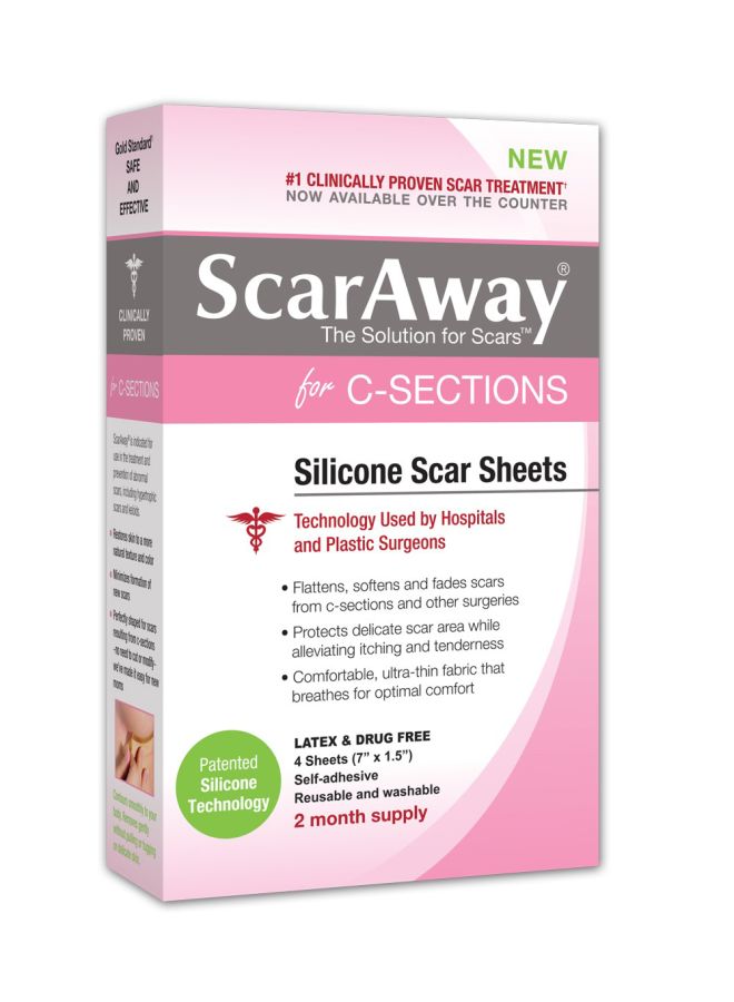 4-Piece Silicone Scar Sheets For C-Sections
