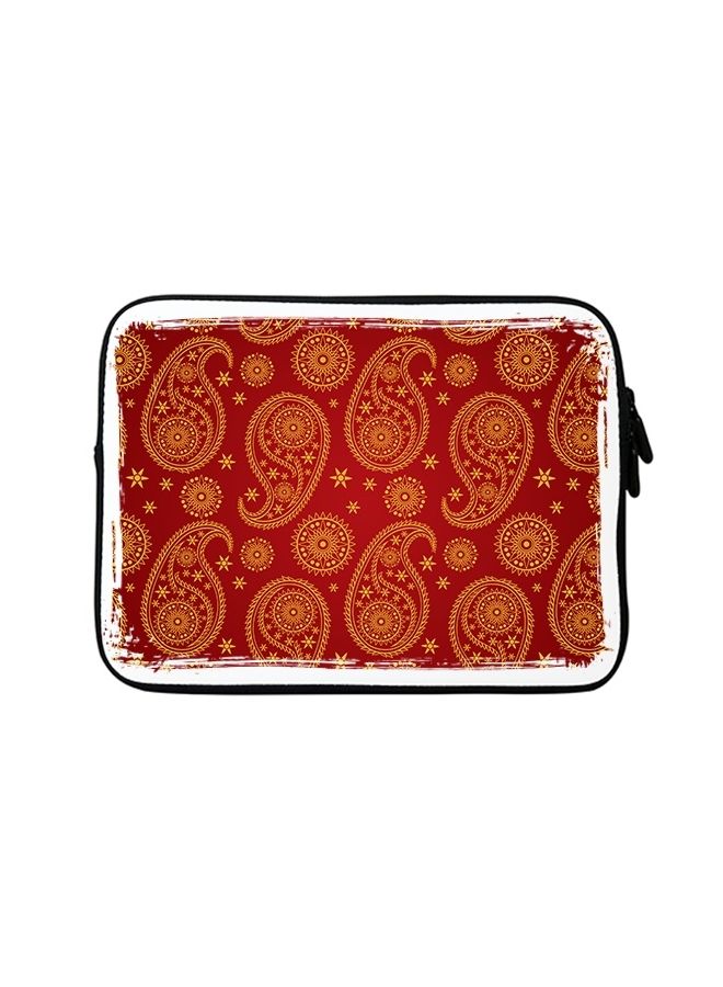 Stylizedd Premium Designer Sleeve With Strap For Laptop Red/Yellow - Image 1