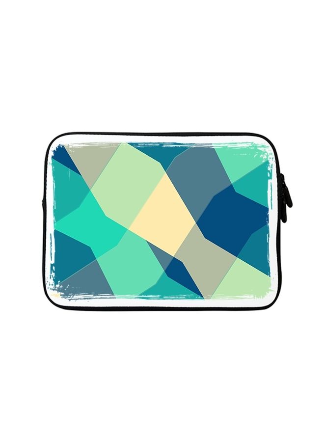 Stylizedd Premium Designer Sleeve With Strap For 15 Inch Laptops Checkered Aqua - Image 1