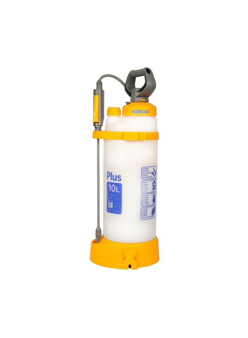 Hozelock Pressure Sprayer Plus Yellow/Grey/White 10Liters 