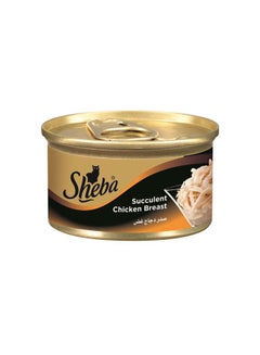 Sheba Succulent Chicken Breast Cat Food Multicolour 85grams 