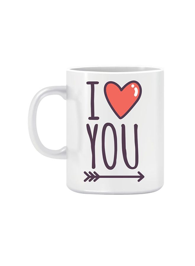 توينكل هاندس كوب I Love You Valentine أبيض