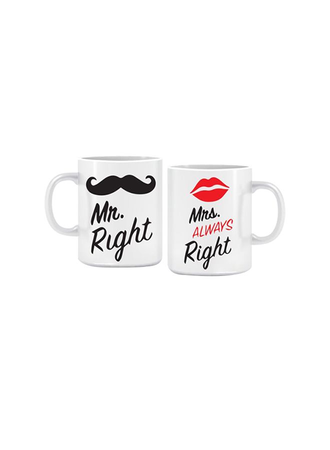 Twinkle Hands Mr Right And Mrs Always Right Couple Funny Mugs White 