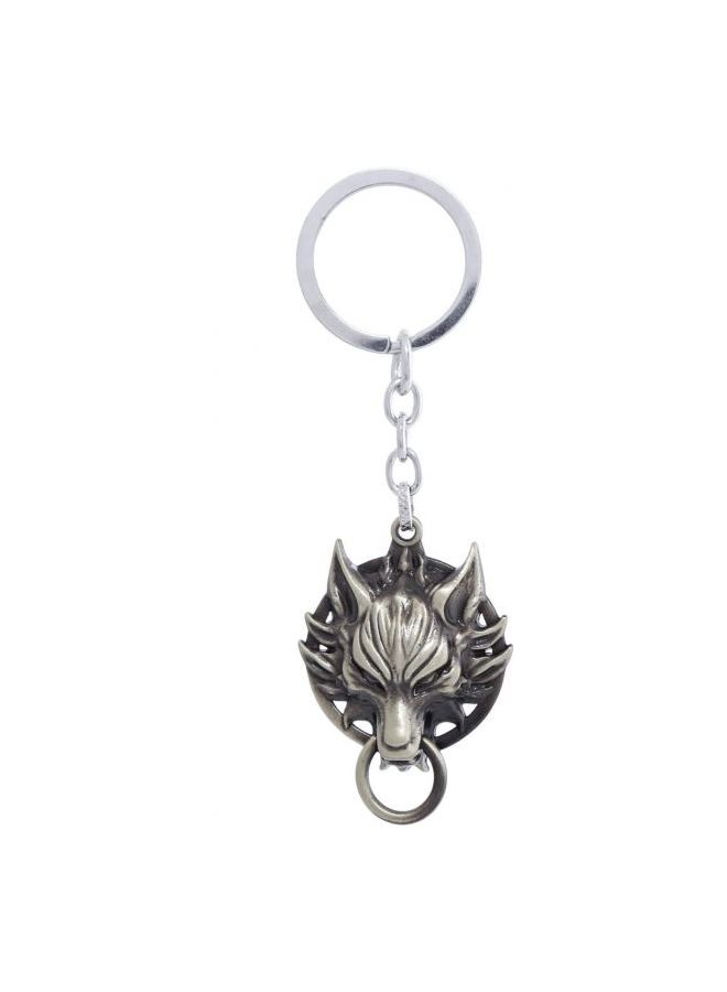 Zinc Final Fantasy Wolf Keychain
