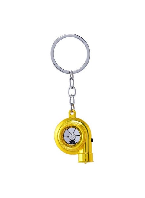Zinc Chrome Finish Turbo Keychain