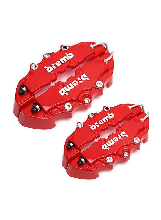 Generic - 3D Red Style Universal Front And Back Disc Brake Caliper Covers - Image 1
