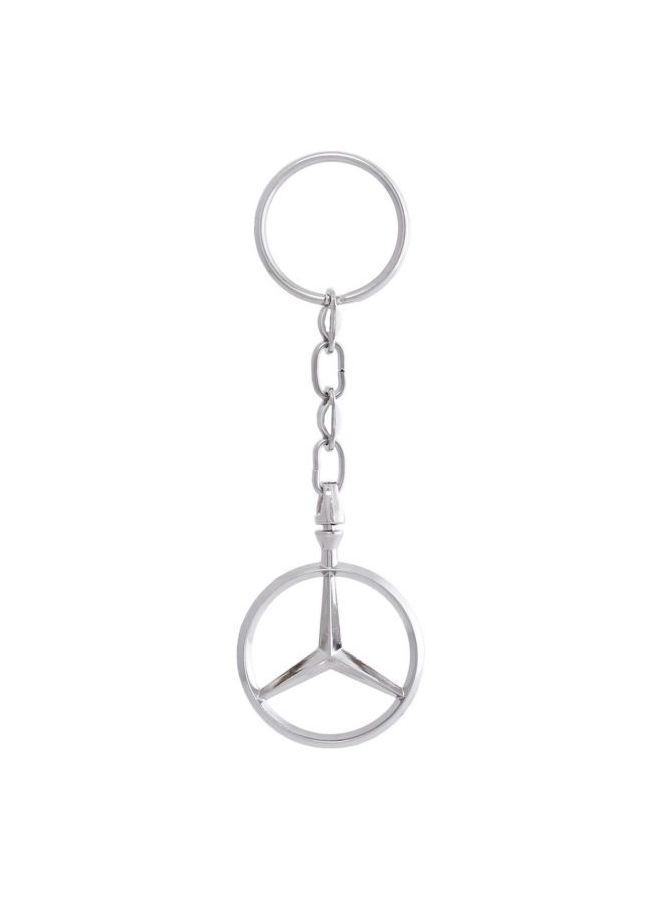 Zinc Mercedes Emblem Keychain