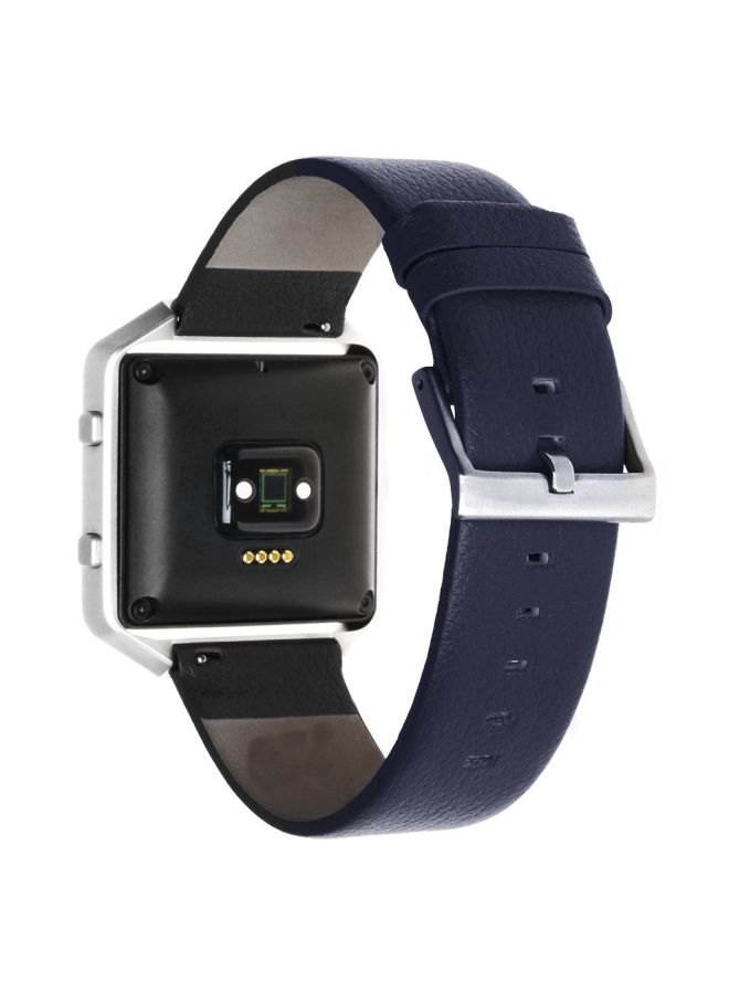 Leather ReplaceMent Strap Wrist Watch Band For Fitbit Blaze Smart Fitness Watch FT-104-DBL