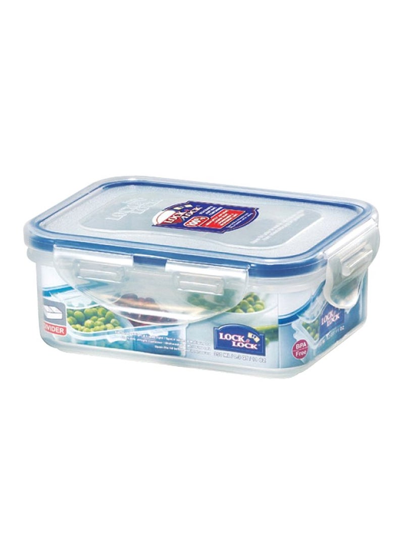 LocknLock Classic Rectangular Short Food Container With Divider Clear 350ml  - Image 1