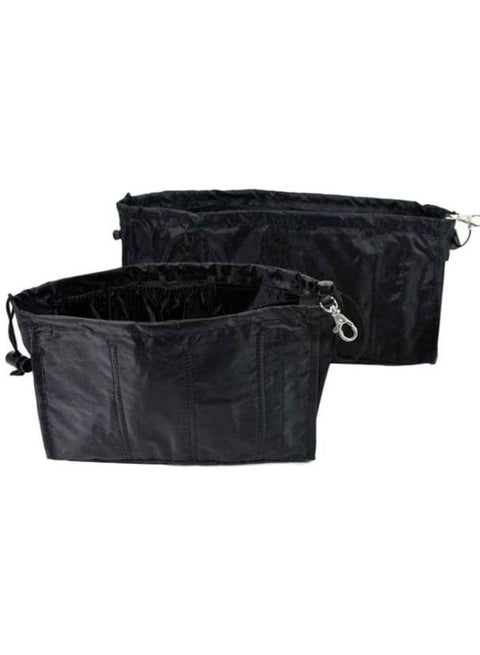 Set Of 2 Hand Bag Organizer Black