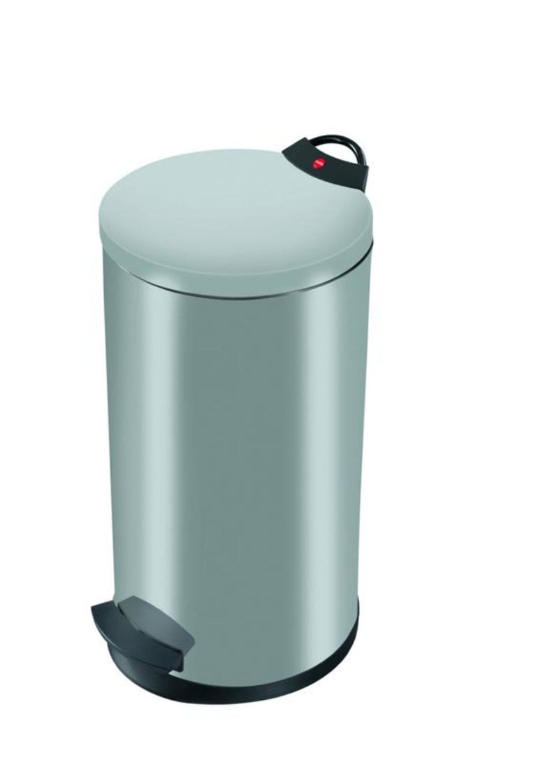 Hailo Anti Fingerprint Pedal Waste Bin Silver 19Liters