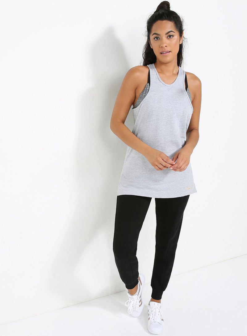 AMOUR LONDON - Racer Front Vest Grey - Image 1