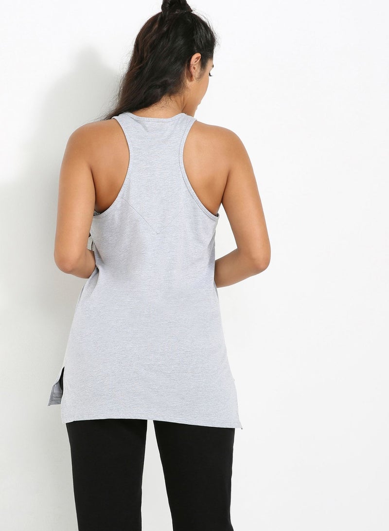 AMOUR LONDON - Racer Front Vest Grey - Image 1