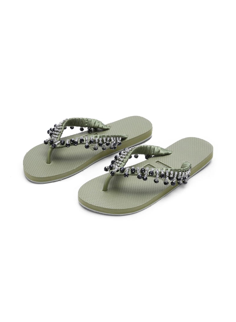 BEECHIC - Tropea Flip Flop Green - Image 1