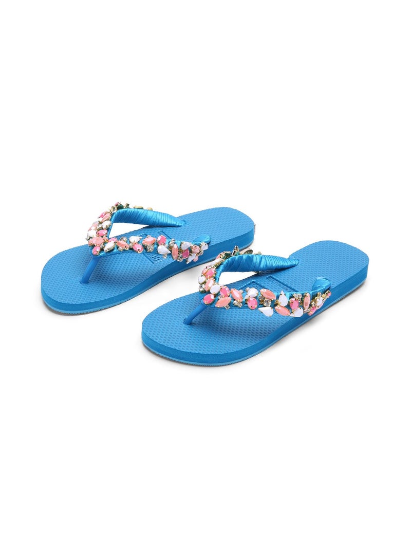 BEECHIC - Elba Flip Flop Blue - Image 1
