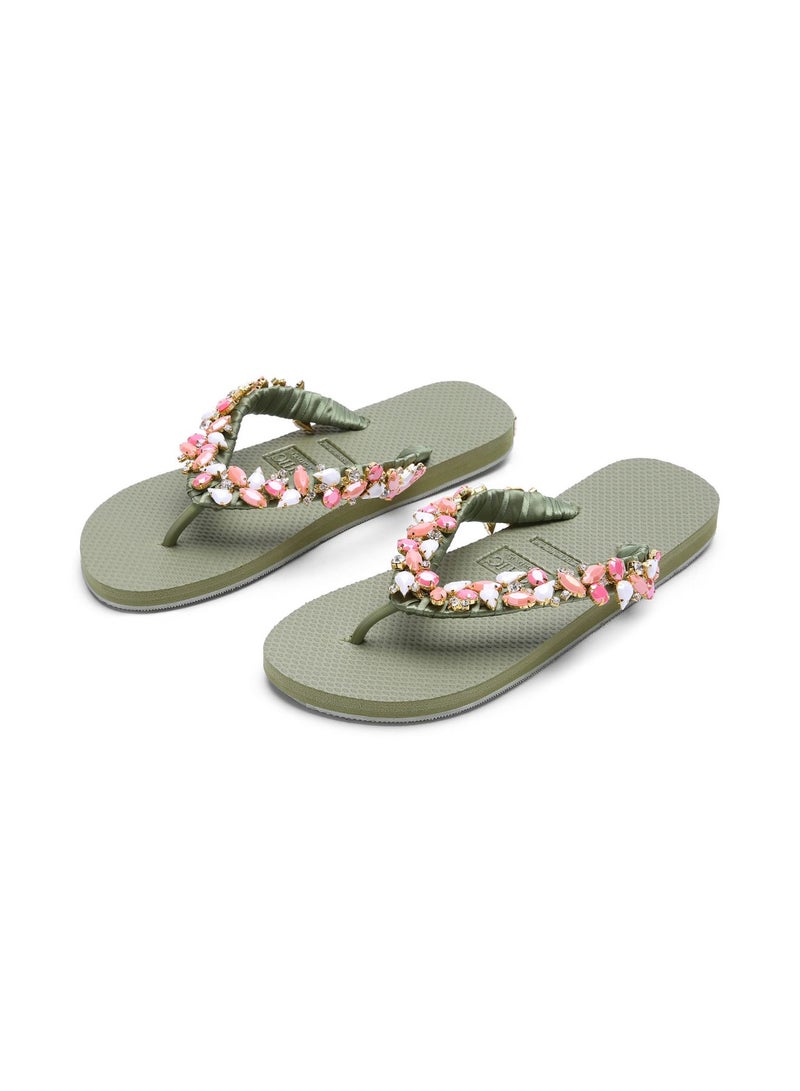 BEECHIC - Elba Flip Flop Green - Image 1