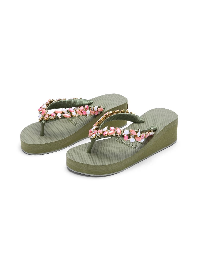 BEECHIC - Elba Flip Flop Green - Image 1