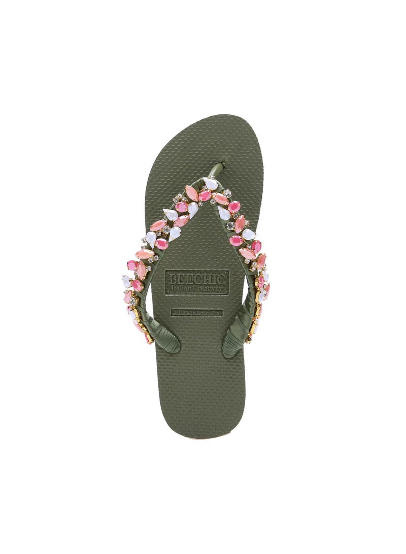BEECHIC - Elba Flip Flop Green - Image 1