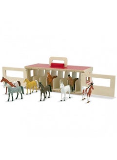Melissa & Doug Take Along Show Horse Stable Playset  - Image 1