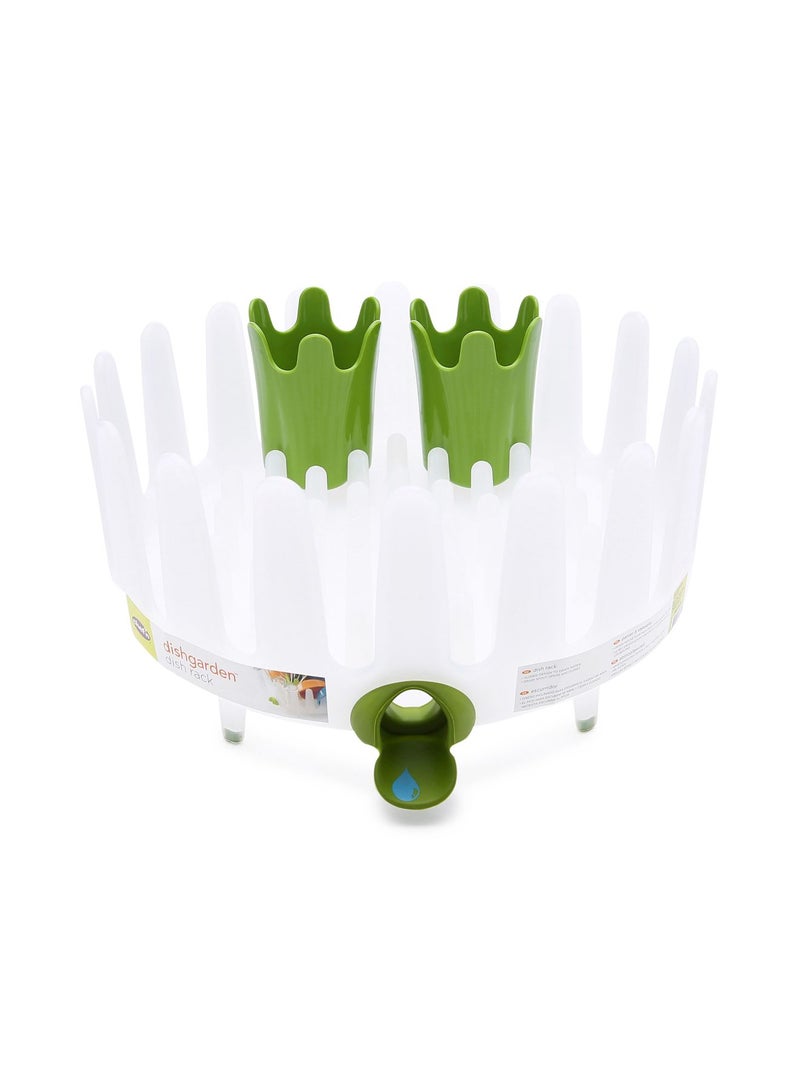 Chef'n Dish Rack White/Green - Image 1
