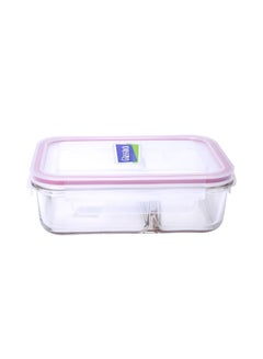 Rectangular Container With Separator Clear 920ml
