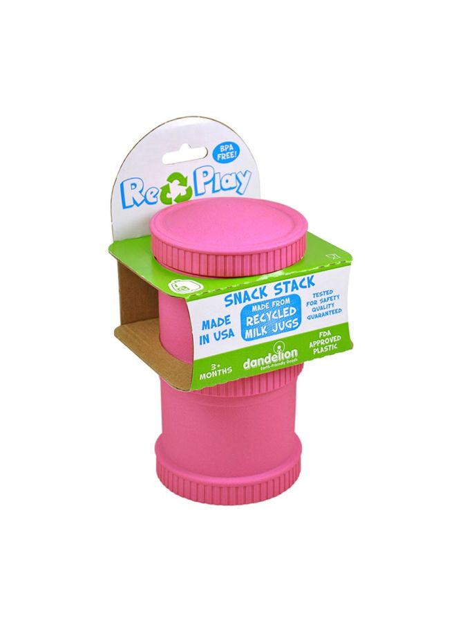 ري بلاي علبة تخزين الوجبات الخفيفة المزدوجة وردي - Image 2