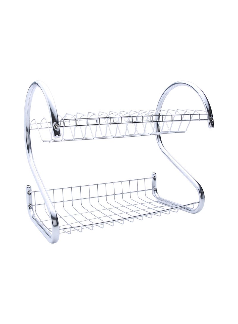 2-Layer Dish Rack Silver 50centimeter - v1502811852/N11626197A_1