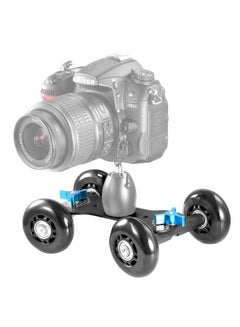 Generic DSLR Camera Video Desktop Slider Rail Track Stabilizer Black  - Image 2
