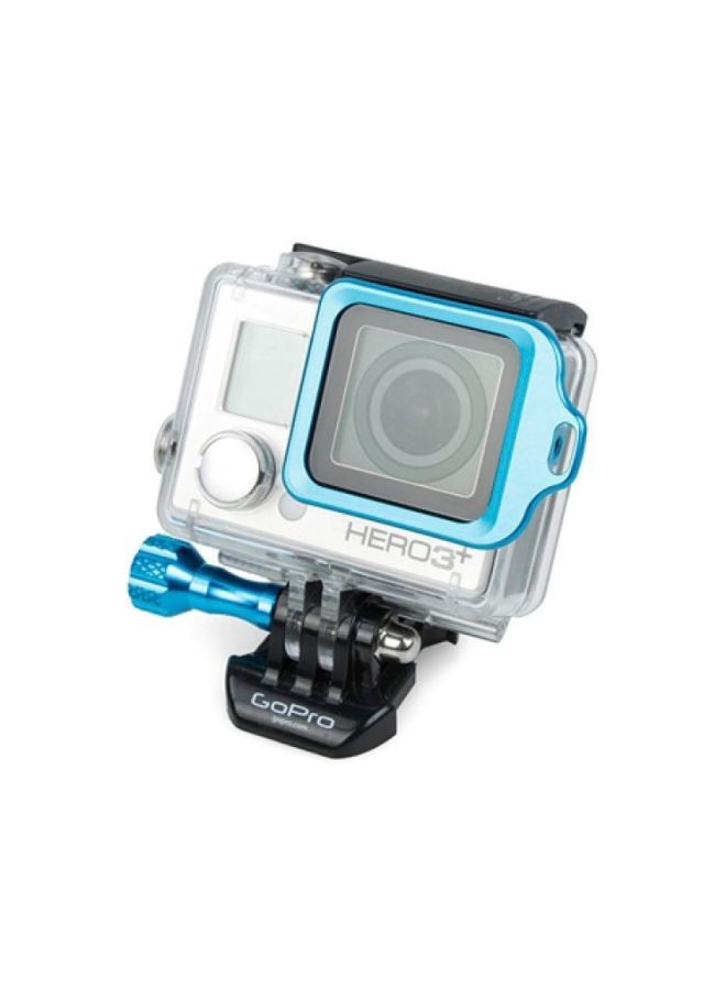 Aluminum Lens Mount With Screw For GoPro Hero 3+ Blue  - Image 1