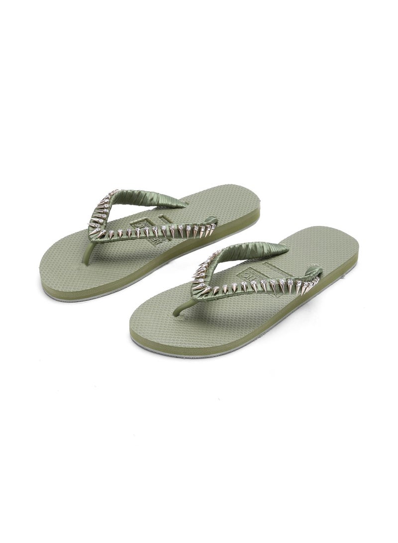 BEECHIC - Positano Flip Flop Green - Image 1