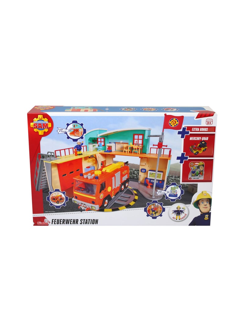 فايرمان سام مجموعة اللعب محطة اطفاء مع شخصيات دمى من سام - Image 2