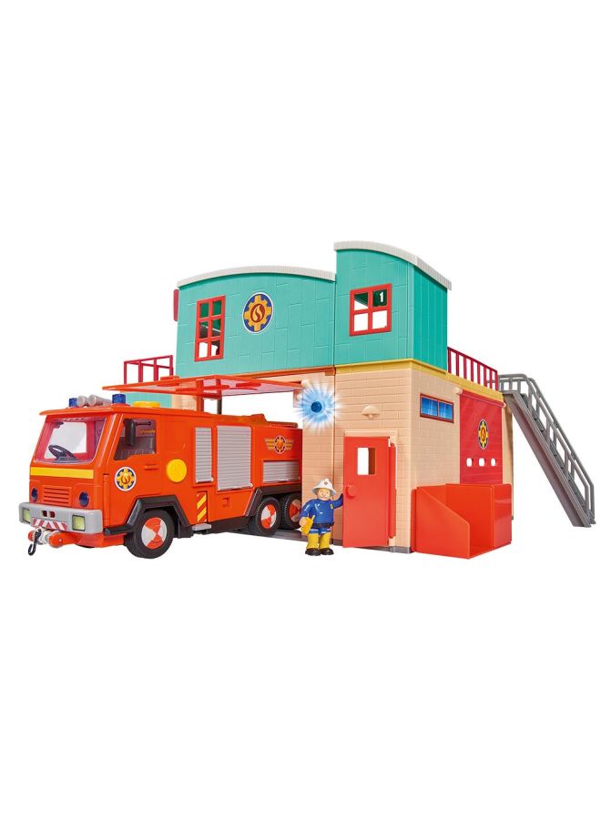 فايرمان سام مجموعة اللعب محطة اطفاء مع شخصيات دمى من سام - Image 1