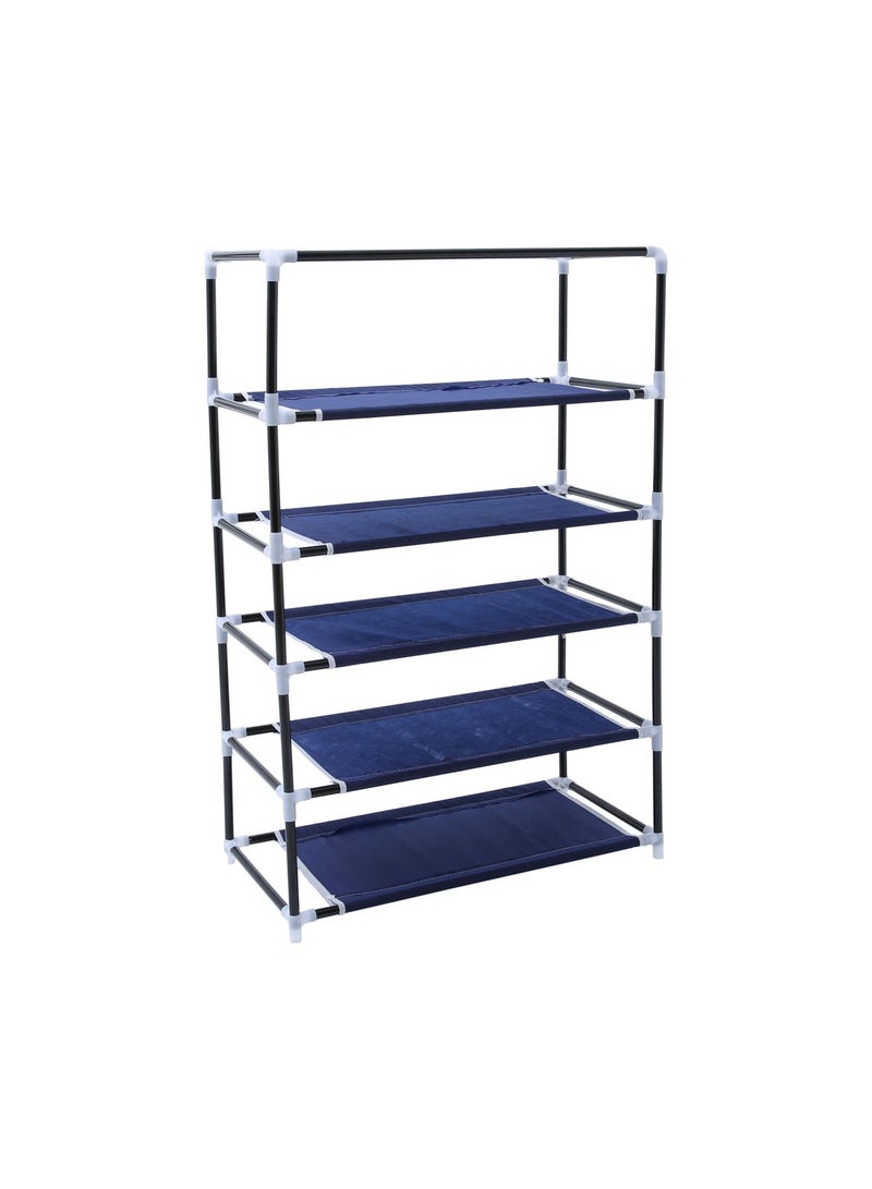 Feelings 5-Layer Shoe Rack Blue 60x90x30centimeter - Image 3