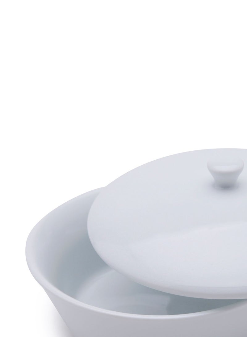 Ariane Style Sugar Pot With Lid White 200ml  - Image 2